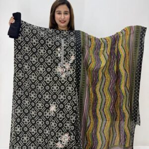 Un-Stitched 3 Pcs-Green